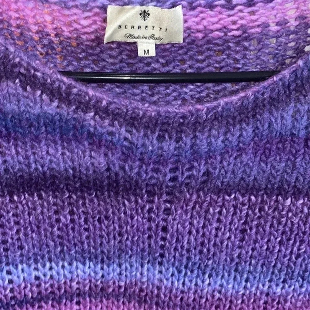 Berretti Purple Pink Wool Blend Sweater Size Medium - Picture 5 of 7